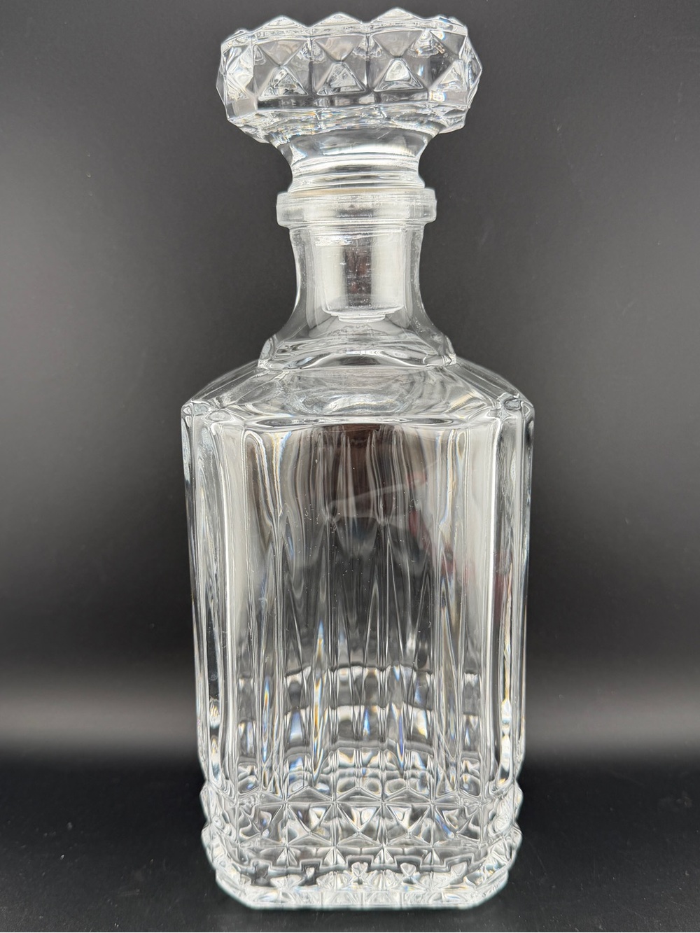 Vintage Cristal D’Arques France Crystal Decanter Tuilleries Villandry Pattern